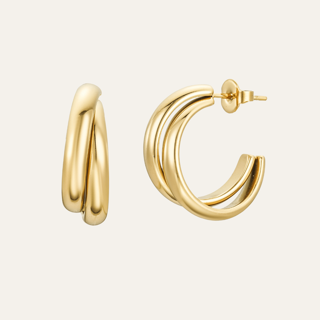 Muse Hoop Earrings - Gold
