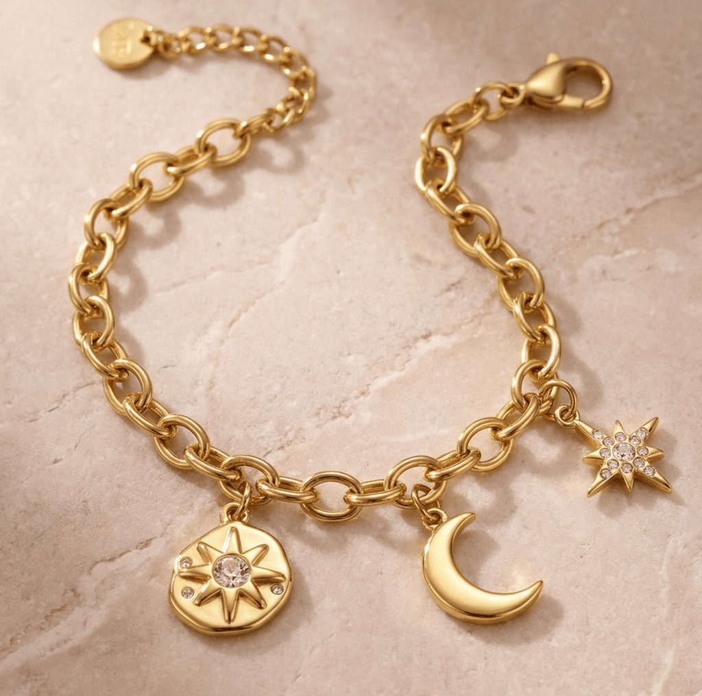 My Sun, Moon & Stars Charm Bracelet