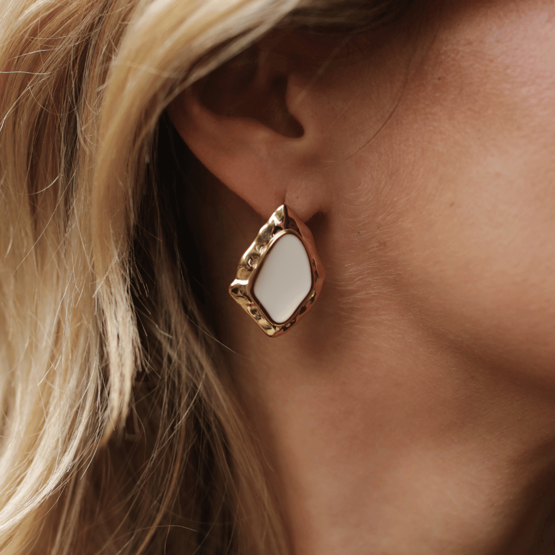 Ivory Statement Studs